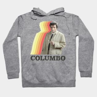 Columbo / Vintage Faded Style Retro TV Fan Design Hoodie